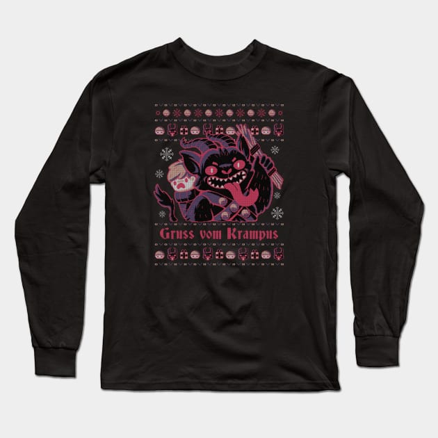 Gruss vom Krampus Long Sleeve T-Shirt by xMorfina